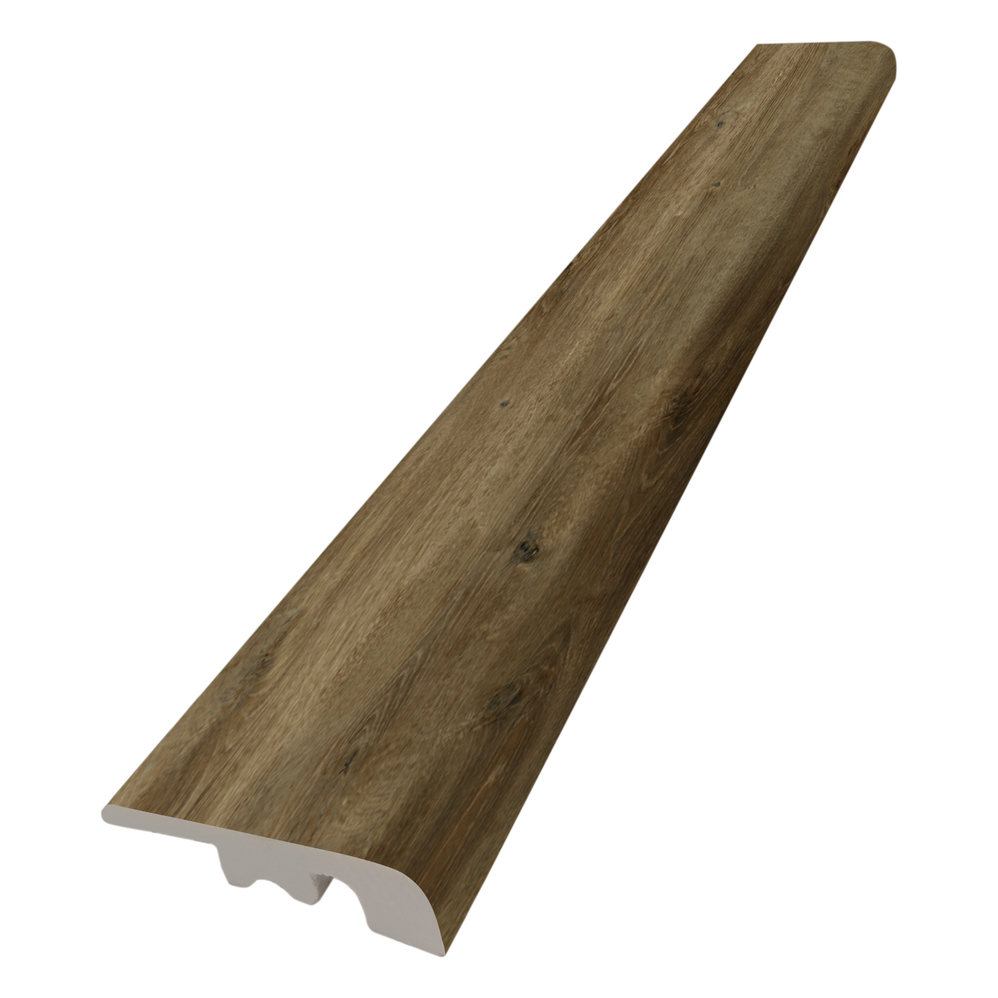 Bambino Series BB-III-E End Cap, 94-1/2 in L, 1.378 in W, 0.394 in Thick, SPC, Ganache